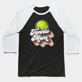 Retro Tennis Mom Mother's Day Baseball T-Shirt